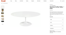 Load image into Gallery viewer, Used Knoll Saarinen Oval Tulip Coffee Table