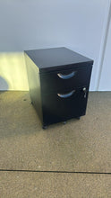 Load image into Gallery viewer, Used Ikea Erik Mobile Storage Pedestal – Black, 2 Drawers (Locking)
