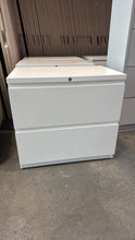 Load image into Gallery viewer, Used Haworth 2-Drawer Lateral File Cabinet with Lock