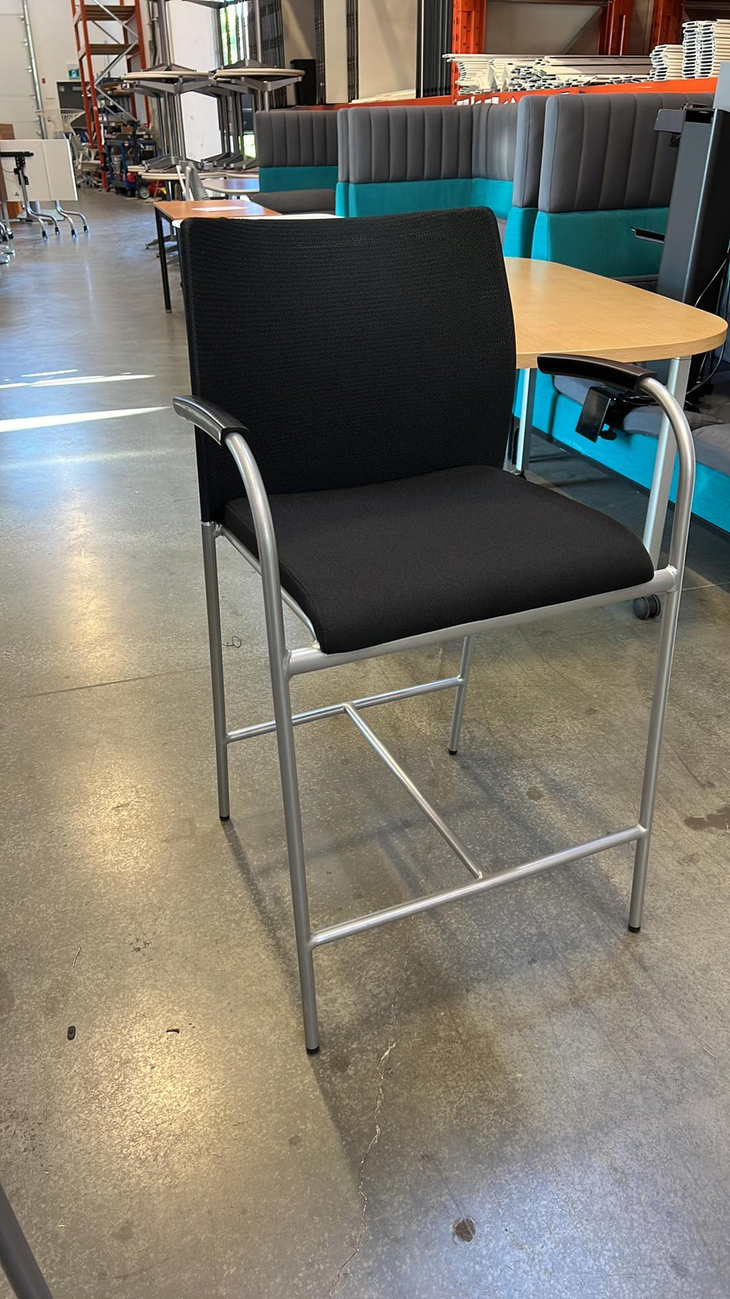 Used Keilhauer Cloth & Mesh Counter Height Stools