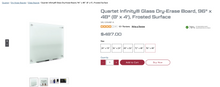 Load image into Gallery viewer, Used Glass Quartet Dry Erase Whiteboards. 4x3, 6x4, 8x4