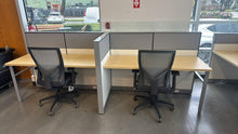 Load image into Gallery viewer, Used Herman Miller Canvas 2-Person Powered Workstation Pod