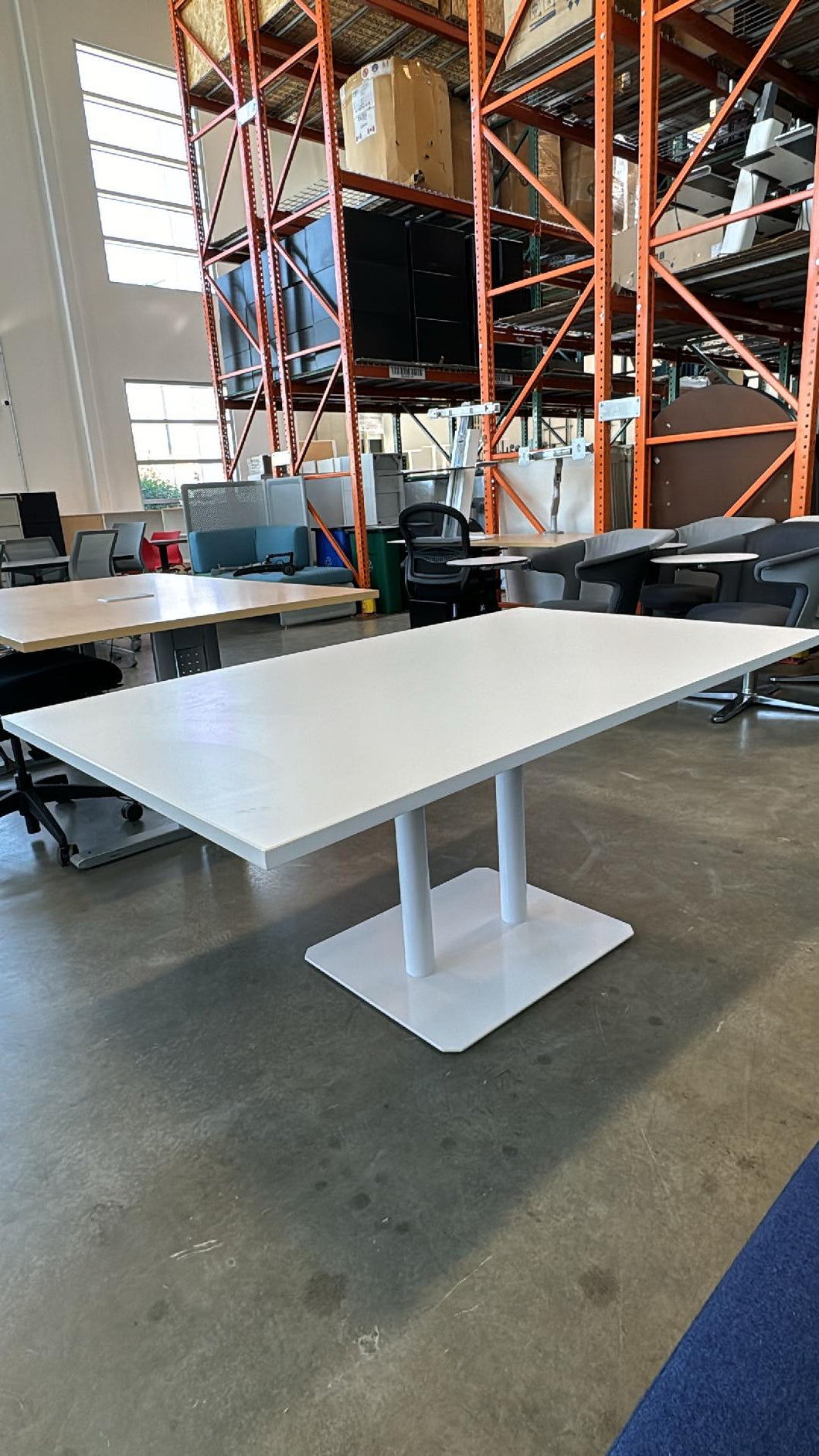 Used Steelcase Coalesse White Meeting Table
