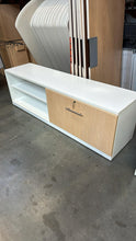 Load image into Gallery viewer, Used Modern White Credenzas w/ Wood Finish.
