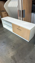 Load image into Gallery viewer, Used Modern White Credenzas w/ Wood Finish.