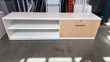 Load image into Gallery viewer, Used Modern White Credenzas w/ Wood Finish.