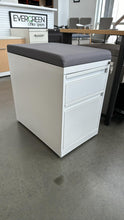 Load image into Gallery viewer, Used White Teknion Mobile Storage Pedestal

