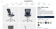 Load image into Gallery viewer, Used Fully Loaded Haworth Zody Ergonomic Office Chair