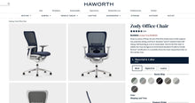 Load image into Gallery viewer, Used Fully Loaded Haworth Zody Ergonomic Office Chair
