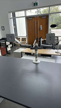 Load image into Gallery viewer, Like NEW Humanscale M2 Dual Polished Aluminum Monitor Arm