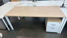Load image into Gallery viewer, Used 72x30 Steelcase Desk w/ Mobile Storage