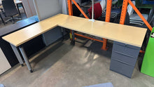 Load image into Gallery viewer, Used Herman Miller L-Shape Desk w/ Attached Storage