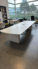 Load image into Gallery viewer, Used Steelcase 12ft x 4ft Powered Boardroom Table