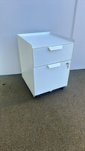 Load image into Gallery viewer, Used Ikea Trotten Mobile Pedestal – White, 2 Drawers (Locking)