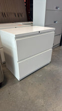 Load image into Gallery viewer, Used Haworth 2-Drawer Lateral File Cabinet with Lock