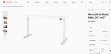 Load image into Gallery viewer, Like NEW Herman Miller "Motia" White Standing Desk