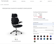 Load image into Gallery viewer, Used Humanscale Freedom Chair w/ Headrest