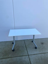 Load image into Gallery viewer, Used White Flip Top Rolling Tables