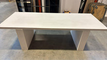 Load image into Gallery viewer, Used "CB2 KM" Resin Boardroom / Dining Table – White (100” x 38”)