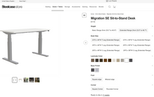 Load image into Gallery viewer, Like NEW Steelcase Migration Extended Range Sit-Stand Desk