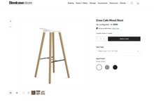 Load image into Gallery viewer, Used Steelcase "Enea" Cafe Wood Stool