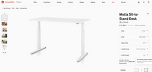 Load image into Gallery viewer, Like NEW Herman Miller "Motia" White Standing Desk