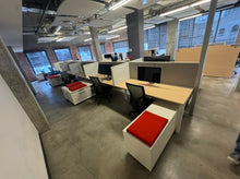 Load image into Gallery viewer, Used Teknion District 12-Person Back-to-Back Workstation Pod