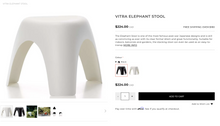 Load image into Gallery viewer, Used Vitra "Elephant" Plastic Designer Stools