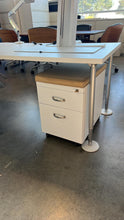 Load image into Gallery viewer, Used Steelcase Mobile Pedestal – With Yellow Beige Cushion Seat