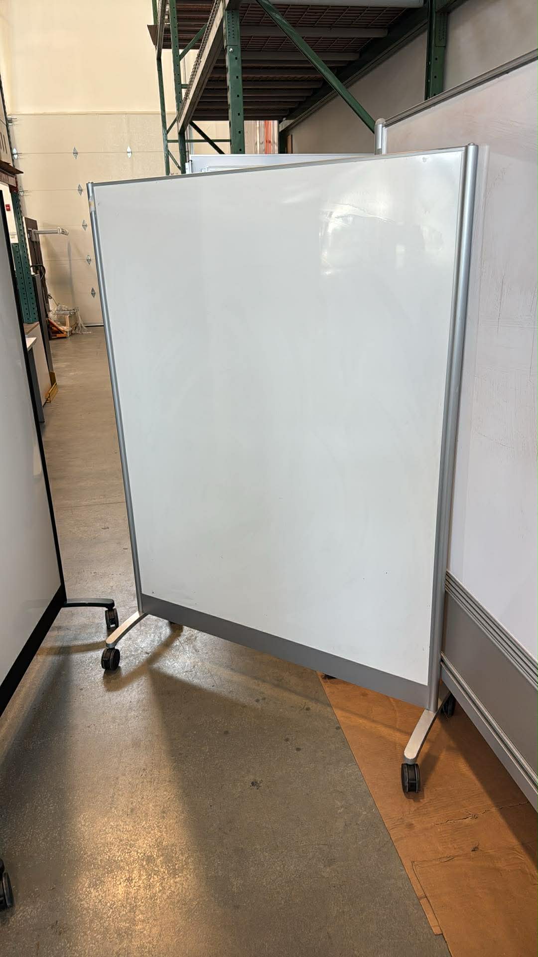 Steelcase Magnetic Double-Sided Rolling Whiteboard - 48" x 66"
