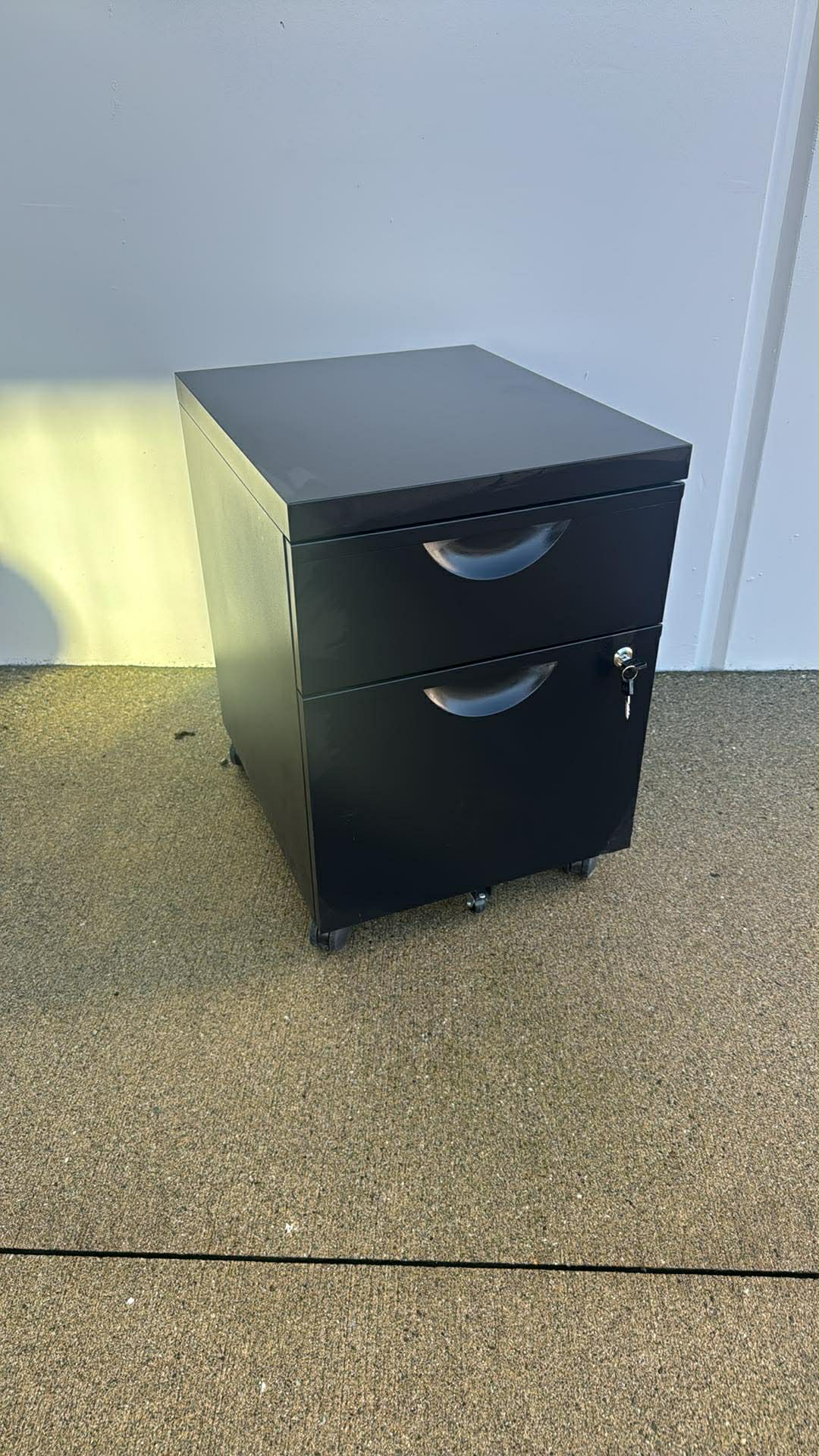 IKEA Erik Mobile Storage Pedestal with Lock (Black)