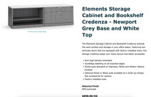 Load image into Gallery viewer, Used &quot;Element&quot; Open Storage Credenza
