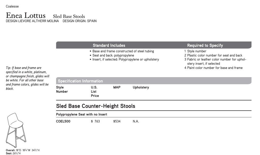 Steelcase Enea Lottus Counter Height Stool