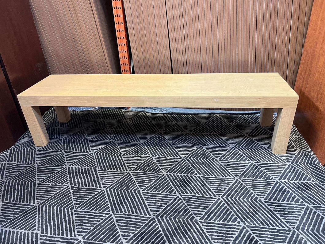 Like New 8 Foot Modern Wood Seating Bench