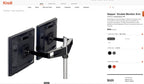 NEW Knoll/Herman Miller Sapper Double Monitor Arm