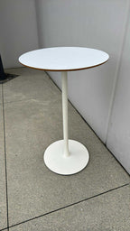 Standing/Bar Height Bistro Round Table (White Finish) - 24"