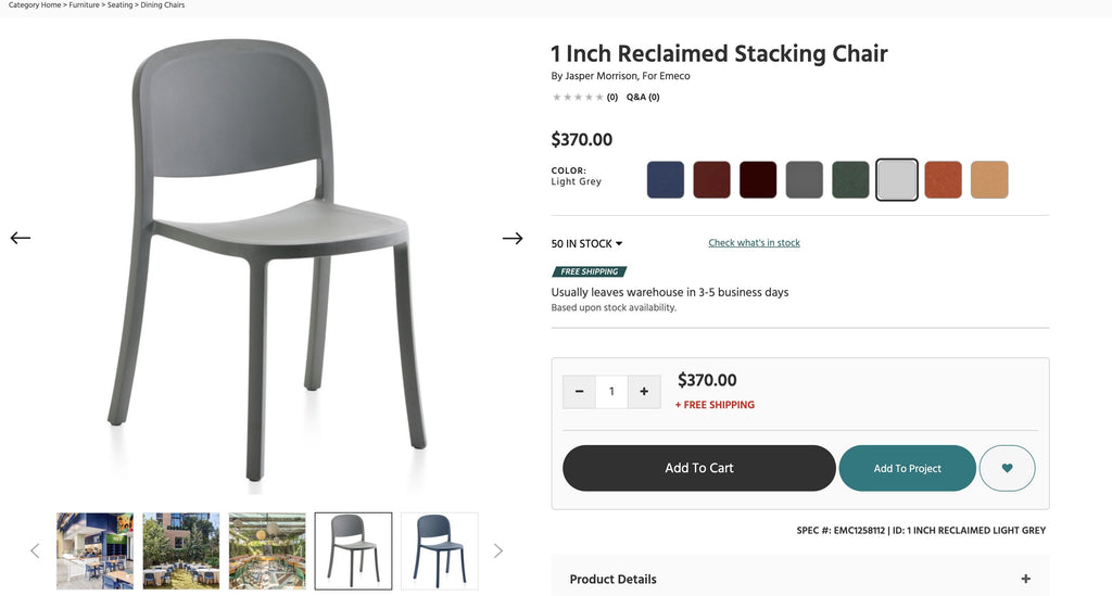 Emeco 1” Side Chair