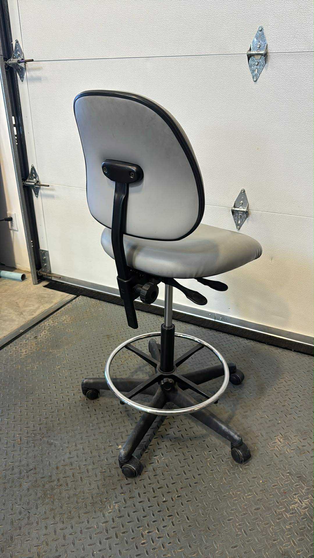 Global Grey Drafting Chair
