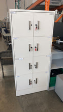 Load image into Gallery viewer, Used White Connection Zone 8 Person Lockers
