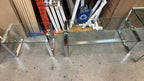 Modern Glass & Chrome Coffee Table - Various Sizes
