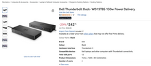 Load image into Gallery viewer, NEW IN BOX! Dell Thunderbolt WD19TB Docking Station
