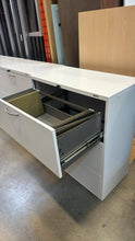 Load image into Gallery viewer, Used White 3 Drawer Lateral File Cabinets
