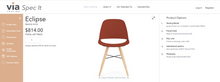 Load image into Gallery viewer, Used Eclipse Design Chair — Angelo Pinaffo / Via Seating. Mid Century Modern Inspired

