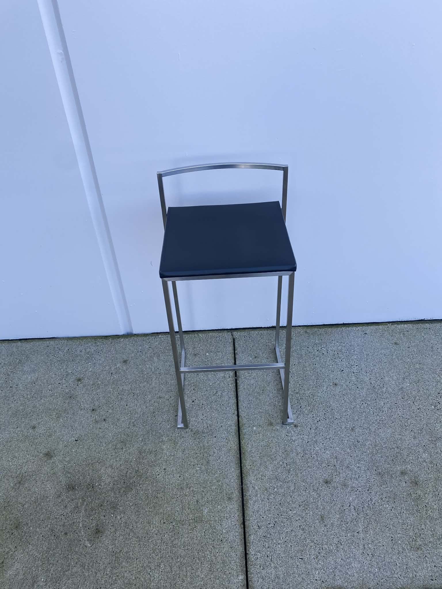Stainless Steel Bar Stool (Black)