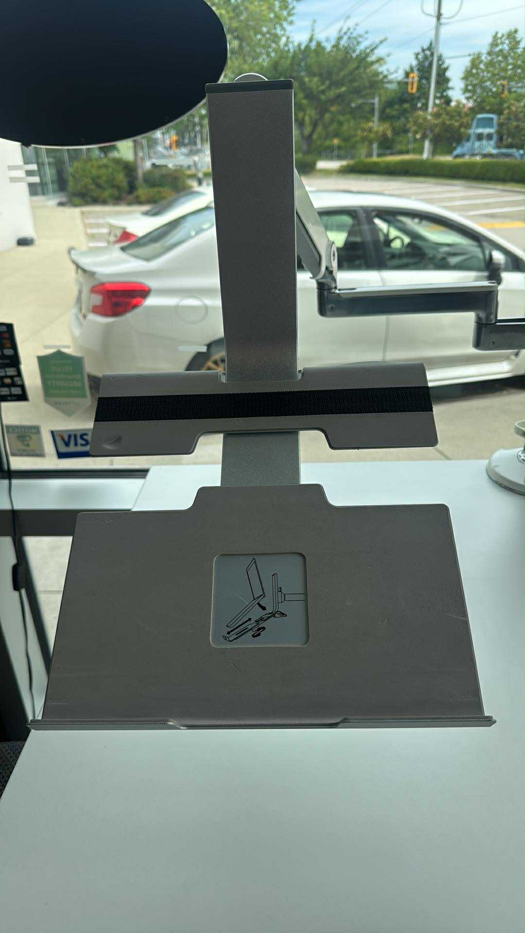 Used Humanscale M2 Dual Monitor Arm with Laptop Mount