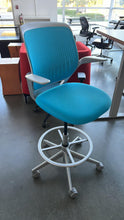 Load image into Gallery viewer, Used Blue Steelcase Cobi Drafting Chair
