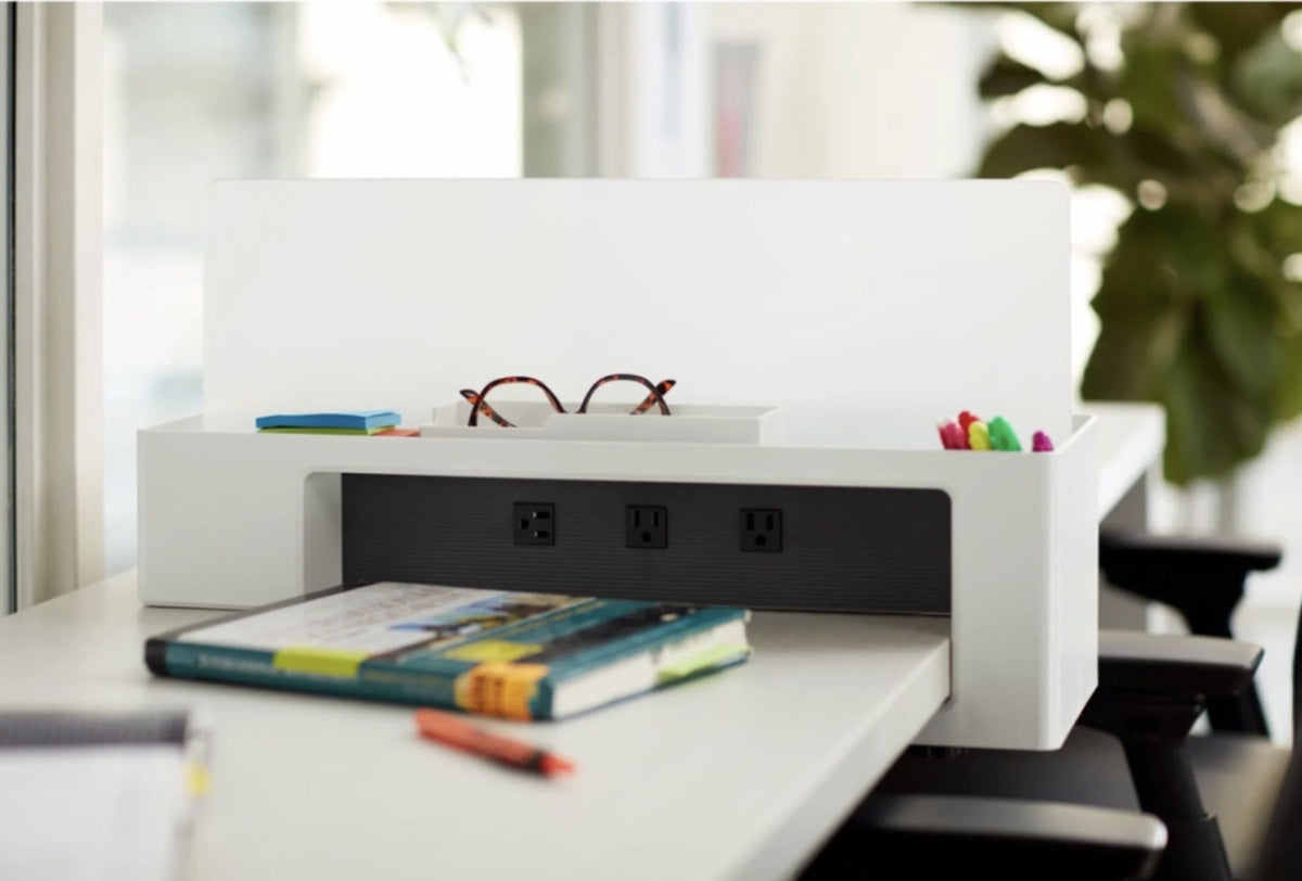 Steelcase SOTO II Powered Launch Pad – Desk Power & Storage Organizer