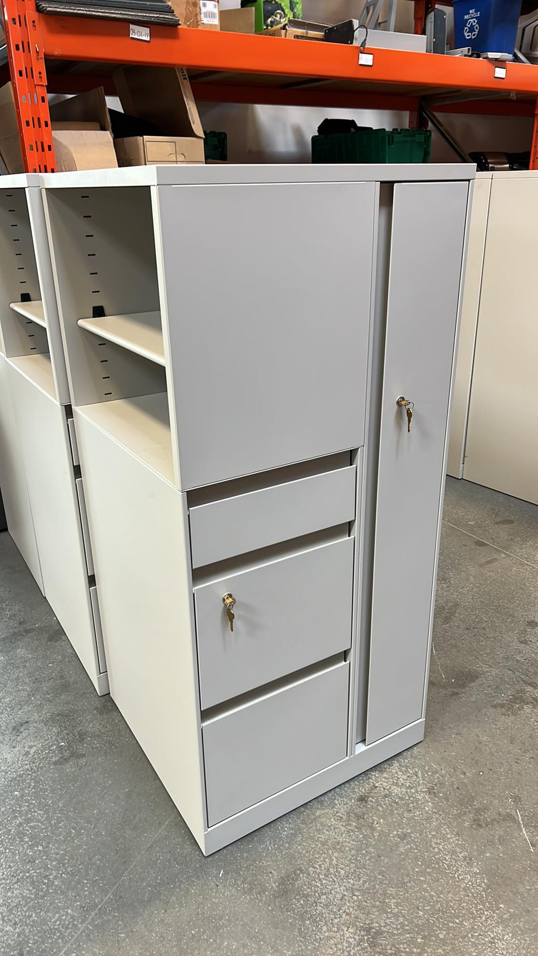 Used Steelcase Combo Cabinet Wardrobe Storage Units