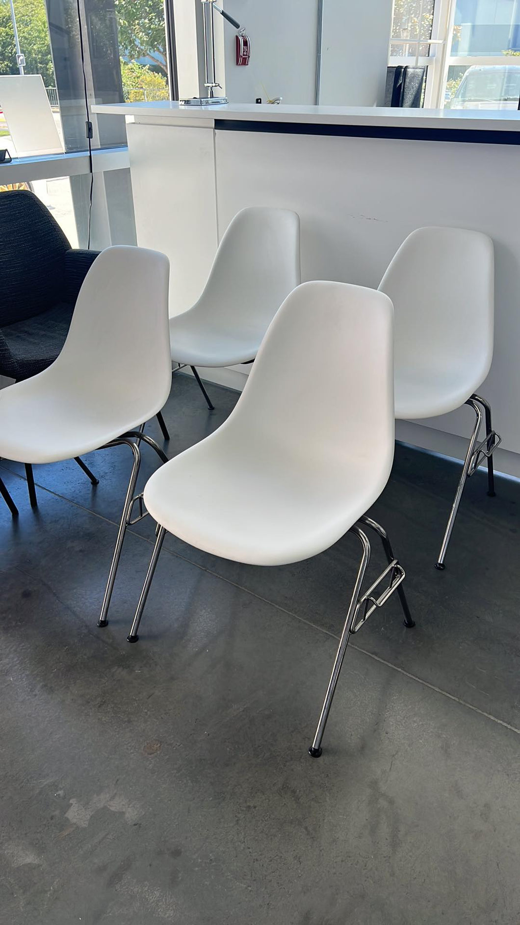 Used Herman Miller Eames Shell Chairs.