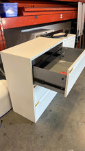 Load image into Gallery viewer, Used White 3 Drawer Teknion Lateral Cabinets
